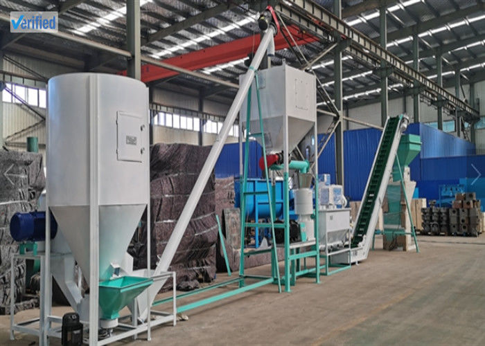 इंजीनियर गाइड इंस्टॉलेशन और 380V/50Hz/3Phase पावर सप्लाई के साथ अनुकूलन योग्य पशु आहार पेलेटिंग लाइन