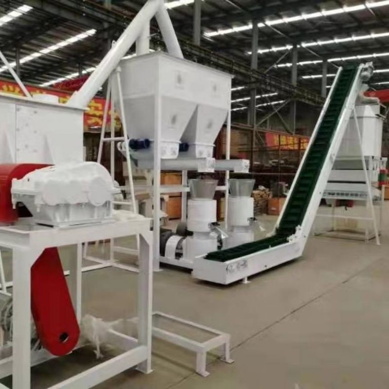 पशु चारा प्रसंस्करण के लिए A1 मानक फ़ीड गोली उत्पादन लाइन 1-20t/H