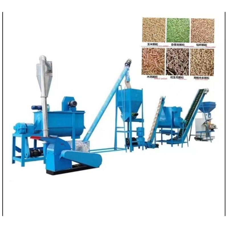 फार्म फ़ीड गोली उत्पादन लाइन 20ton/H पूर्ण मवेशी चारा बनाने की मशीन