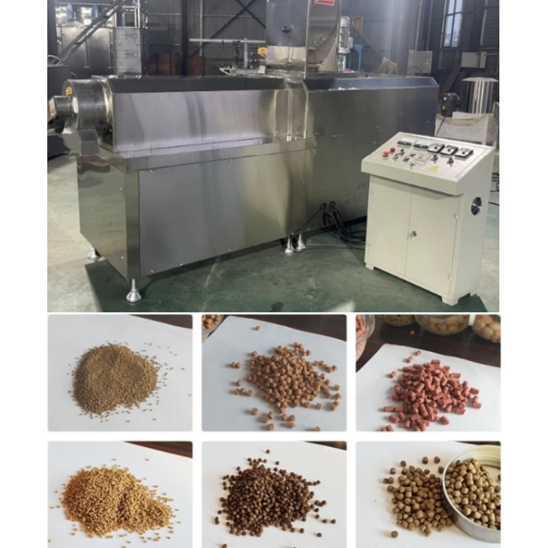 OEM 0.8-12mm फ्लोटिंग फिश फीड पेलेट मेकिंग मशीन पेट डॉग फूड एक्सट्रूडर