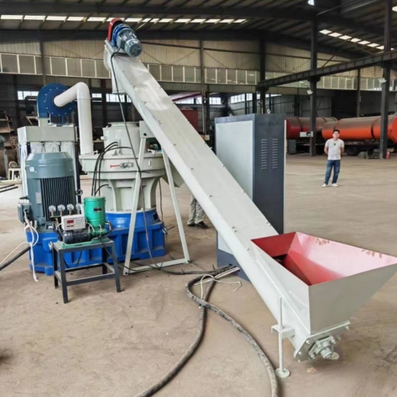 1-4T/H स्वचालित लकड़ी गोली मिल लकड़ी ईंधन रिंग डाई फ़ीड गोली मशीन