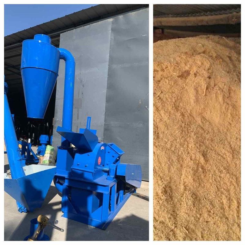 15kw 500kg/H शाखाएँ लकड़ी के चिप्स लकड़ी के चिप्स शेविंग क्रशिंग ग्राइंडर मशीन 420-3