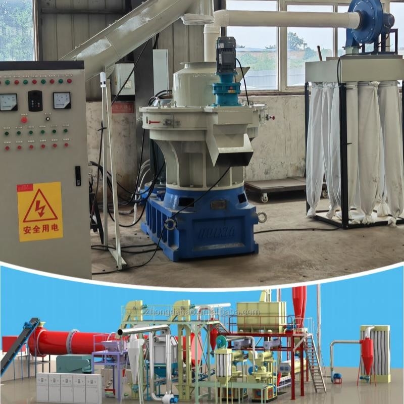 4-12 मिमी लकड़ी गोली उत्पादन लाइन 2-20t/H बायोमास गोली निर्माता