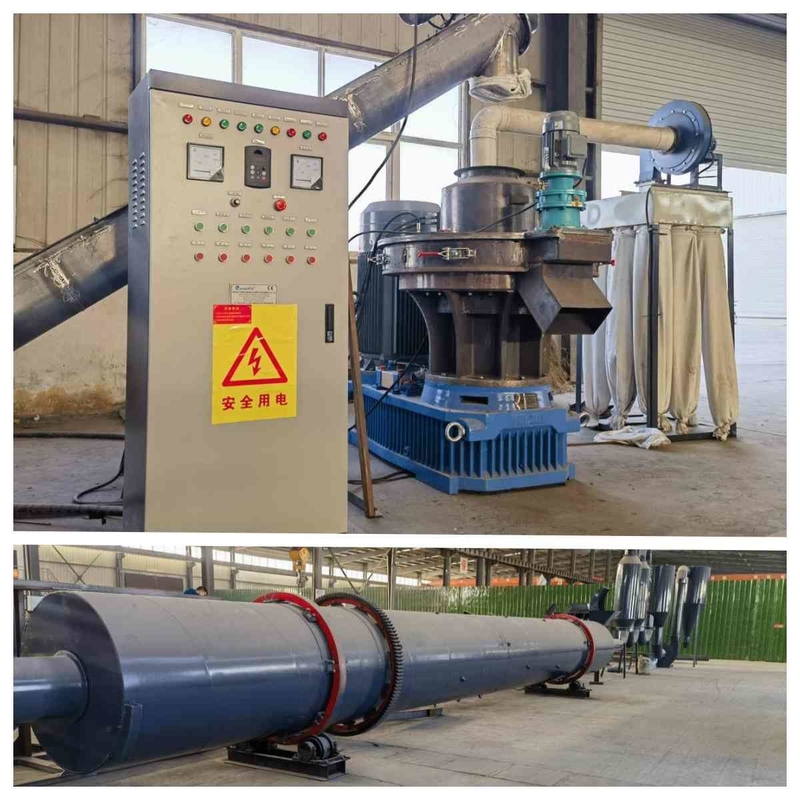 1.5-2t/H चूरा गोली बनाने की मशीन बायोमास वर्टिकल रिंग डाई गोली मशीन