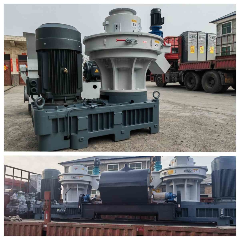 1.5-2t/H चूरा गोली बनाने की मशीन बायोमास वर्टिकल रिंग डाई गोली मशीन