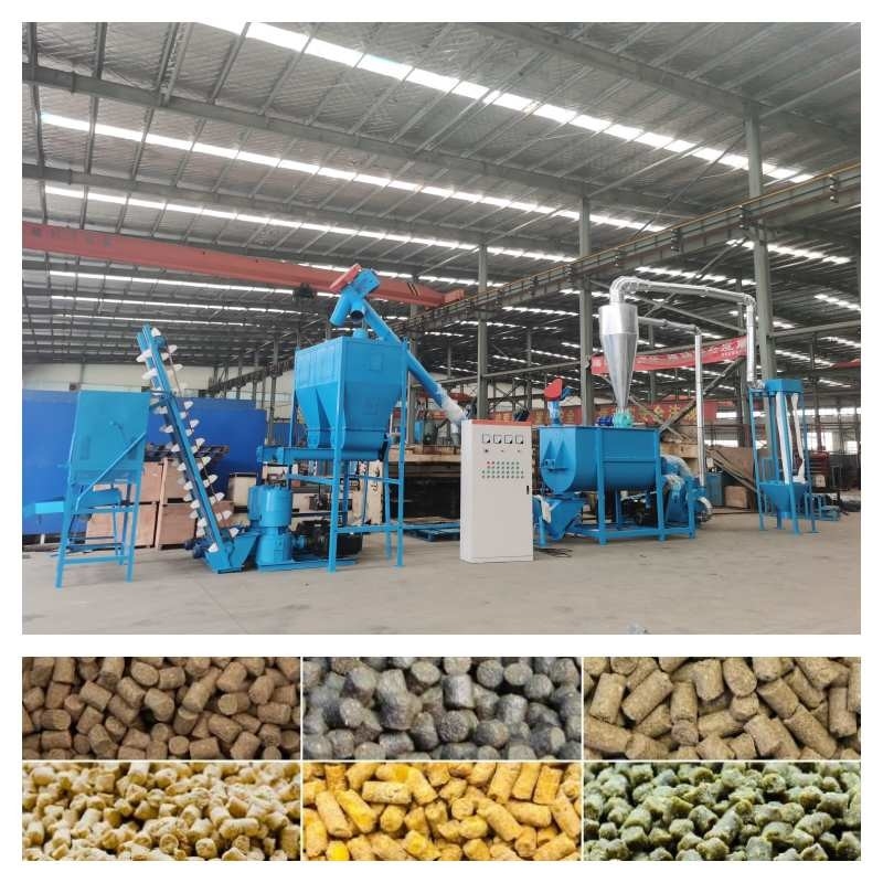 500-800KG/H पोल्ट्री गोली बनाने की मशीन 7.5-30kw पशु चारा उत्पादन लाइन