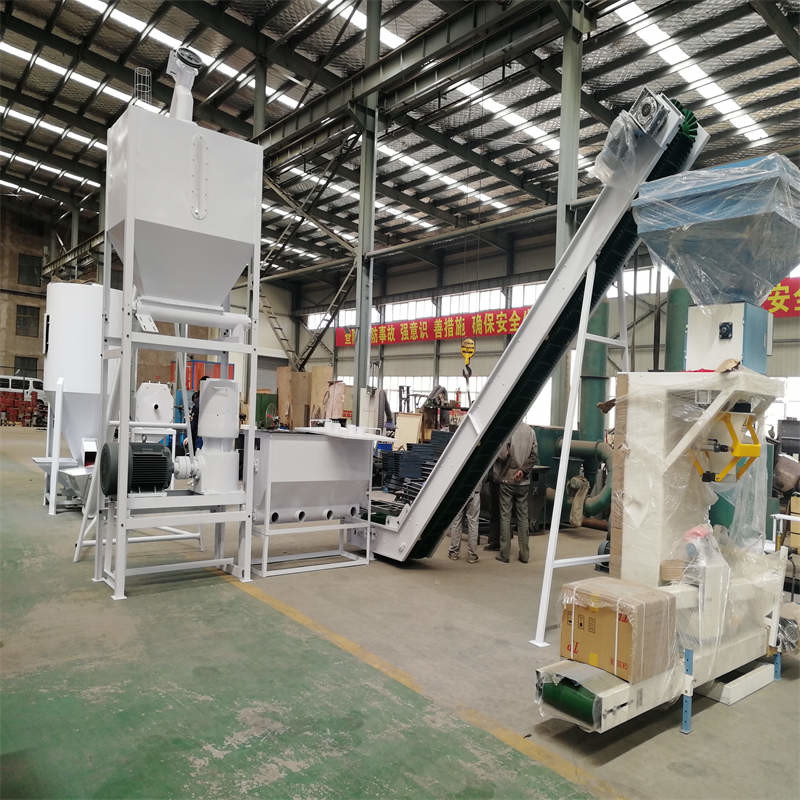 60-200kw वुड पेलेट उत्पादन लाइन फ्लैट डाई पेलेट मिल और रोलर पहनने वाले भाग