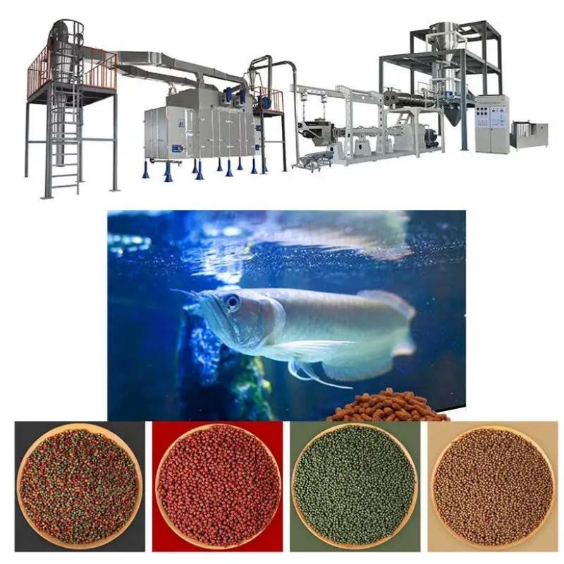 45-50kg/H फ्लोटिंग फ़ीड एक्सट्रूडर मशीन फ्लोटिंग मछली फ़ीड उत्पादन लाइन स्टेनलेस स्टील