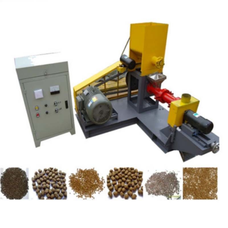 उच्च क्षमता सूखी प्रकार फ्लोटिंग मछली पालतू मकई फ़ीड extruder स्वचालित खिला