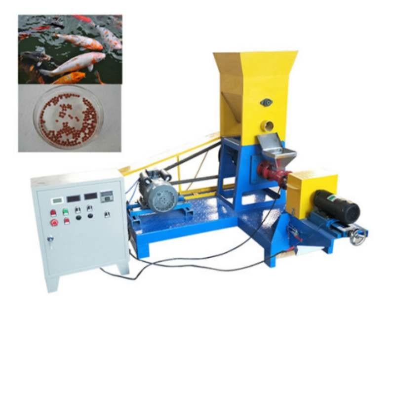 उच्च क्षमता सूखी प्रकार फ्लोटिंग मछली पालतू मकई फ़ीड extruder स्वचालित खिला