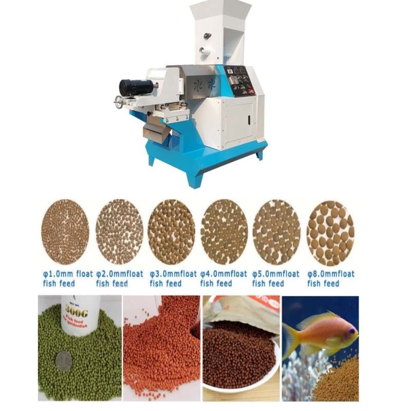 सूखे प्रकार के एकल पेंच मछली पालतू जानवरों के लिए खाद्य extruder छोटे व्यवसाय और खेत उपयोग के लिए