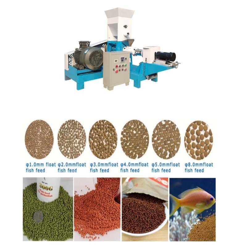 सूखे प्रकार के एकल पेंच मछली पालतू जानवरों के लिए खाद्य extruder छोटे व्यवसाय और खेत उपयोग के लिए