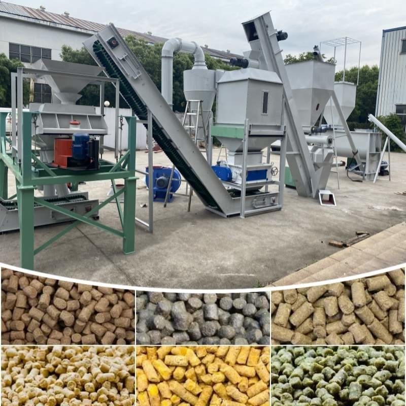 1-12 मिमी अंतिम गोली का आकार अंगूठी मरने गोली मिल प्रकार पशु फ़ीड pelletizing लाइन