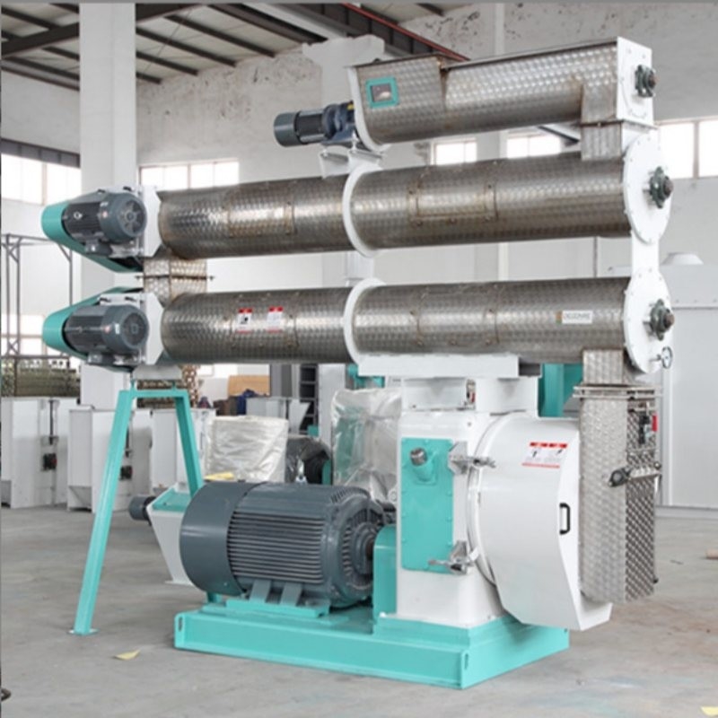 2-4 T/H Ring Die Feed Pellet Mill With Single Conditioner Animal Feed Pellet Making पशुओं के लिए फ़ीड पेलेट बनाने वाली एकल कंडीशनर वाली रिंग डाई फ़ीड पेलेट मिल