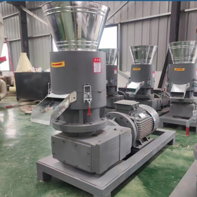 अनुकूलित 7.5KW लकड़ी गोली बनाने बायोमास गोली मशीन छोटे बायोमास गोली मशीन पूर्ण स्वचालित गोली मशीन