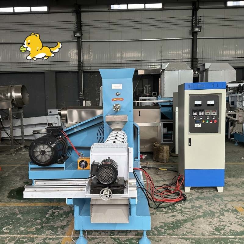 पालतू जानवरों के भोजन के उत्पादन के लिए 5.5-132kw की शक्ति के साथ पालतू कुत्ते फीडर एक्सट्रूडर 500-1000kg