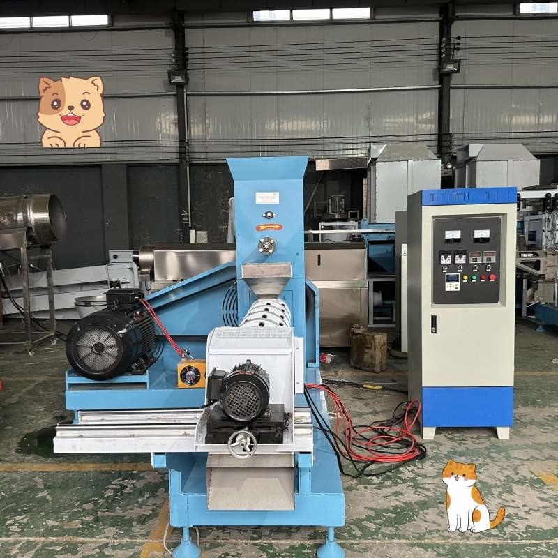 पालतू खाद्य प्रसंस्करण कुत्ता फीडर एक्सट्रूडर 220V/380V वोल्टेज के साथ