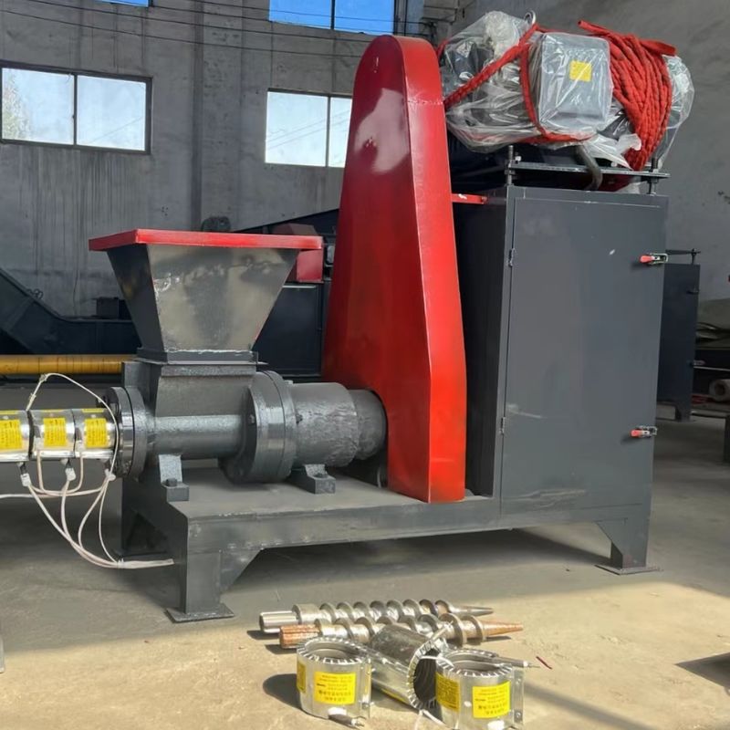 ईंधन और बारबेक्यू के लिए 24 महीने की वारंटी के साथ 300-350kg/घंटा क्षमता वाली 22kw पावर बायोमास ब्रिकेटिंग मशीन