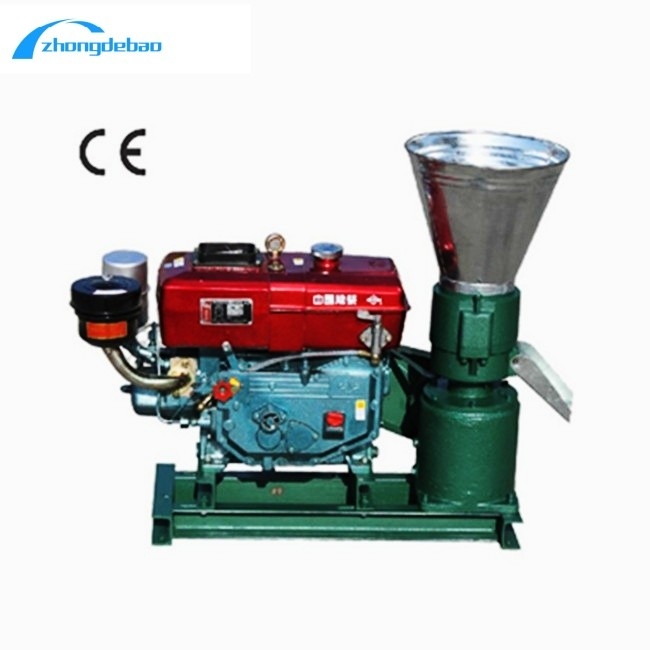 नई डिजाइन 10HP डीजल प्रकार फ़ूड गोली मशीन 90kg/h पशु फ़ूड मिल मशीन