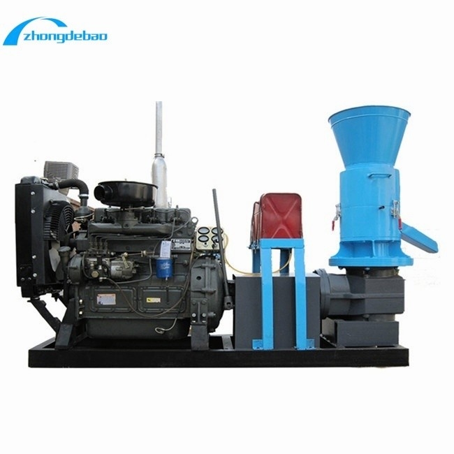 डीजल इंजन शक्ति प्रकार 10HP पशु फ़ीड गोली प्रसंस्करण मशीन 90-120kg/h उत्पादन फ़ीड गोली बनाने की मशीन