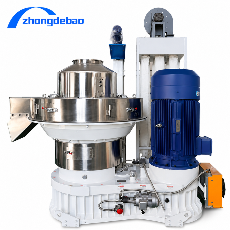 Hot Sale Vertical Ring Die Pellet Mill for Biomass with Vertical Feeding and Energy Saving Design