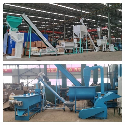 3kw-30kw पशु चारा पेलेटाइज़र कार्बन स्टील पोल्ट्री पेलेट फ़ीड प्लांट 380V 50HZ