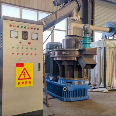 1-4T/H स्वचालित लकड़ी गोली मिल लकड़ी ईंधन रिंग डाई फ़ीड गोली मशीन