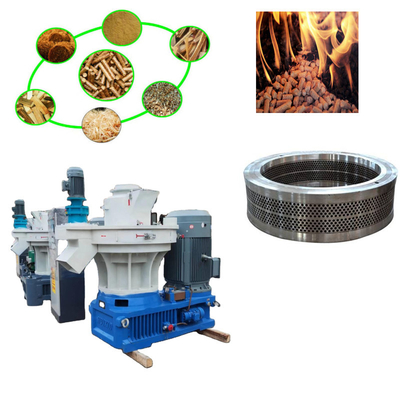 6mm-12mm वुड पेलेट मिल मशीन 380V वुड पेलेट एक्सट्रूडर