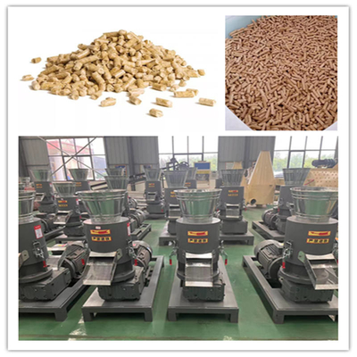 55kw फ्लैट डाई वुड पेलेट मेकर 250-800kg/H बायोमास पेलेट मशीन CE