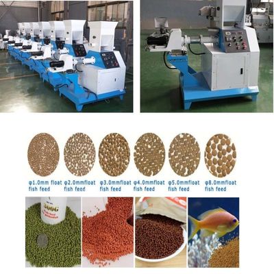 वाणिज्यिक पशु फ़ीड एक्सट्रूडर पफिंग मशीन फ्लोटिंग फिश फ़ीड बनाने की मशीन