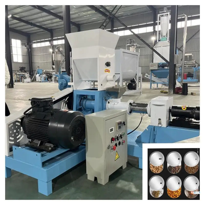 इलेक्ट्रिकली हीटेड स्टेनलेस स्टील फिश फीड एक्सट्रूडर 50-2000kg/h क्षमता